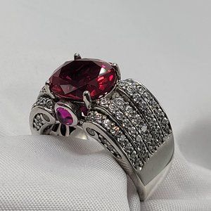 NWOT Women's Sterling Silver Ruby Stone Ring